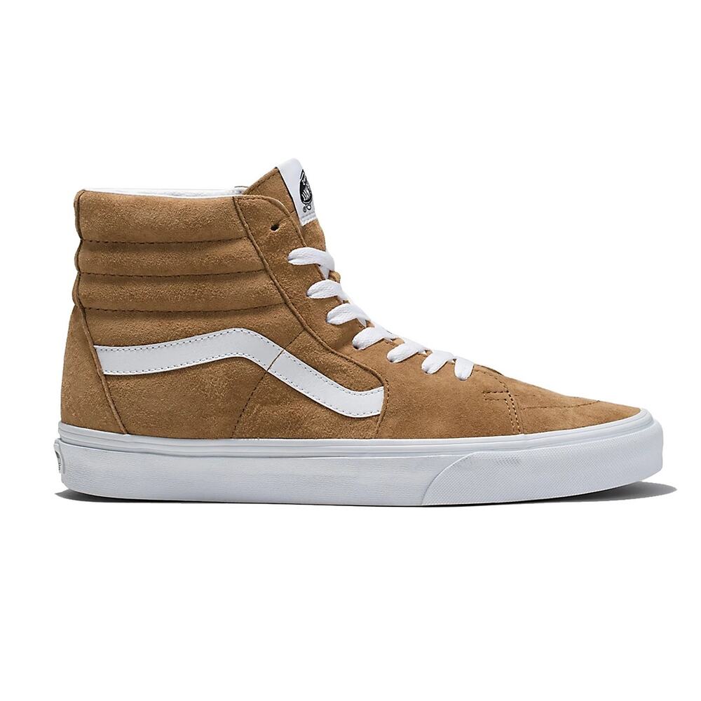 Vans Sk8-Hi Tobacco Brown Pig Suede High Top Skate Shoes Mens 4 Womens 5.5